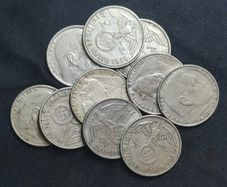 10 x 2 Reichsmark 1937-1939 - Random Mixed Lot, Duplicates Possible