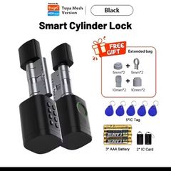 tuya smart fingerprint door lock eurocylinder