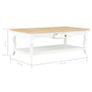 Coffee Table White 110x60x40 cm MDF Image 5