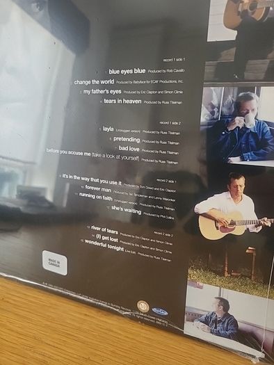 Clapton Chronicles the best of eric clapton 2lp black and white splatter