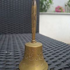 Vintage engraved Brass Bell