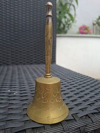 Vintage engraved Brass Bell