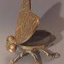 Vintage Mid Century Modern Solid Brass Fly Ashtray 1950s/60s Image 2