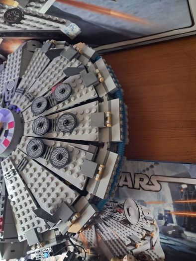 Lego star wars 4504 Millennium Falcon Original Trilogy Edition box +75414 force burn speeder
