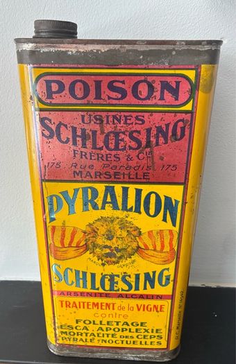 Vintage French 1930's Poison Tin