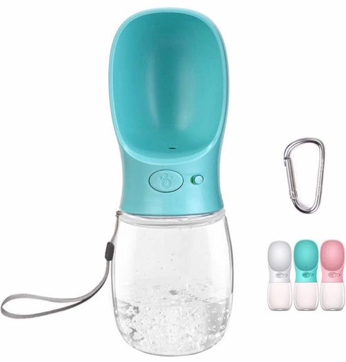 Portable Dog Water Bottle, 350/550ml Dog Walking Travel Bottle Puppy Water Leak Proof Drinking Dispenser Food Grade Dog Hot Water Drink Bottle (MULTIPLE SIZES/COLOURS)