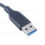 40cm Super USB 3.0 Micro Lead USB3 Std Type A to Micro B Cable Male Black SS Image 5