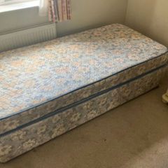 Single bed & mattress