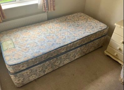 Single bed & mattress