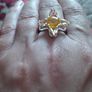 Silver 925 ring with citrines. Image 6