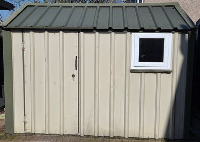 Steel shed 3m x 2m