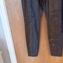 Zara Brown Faux Leather  Trousers.  S.12 (30")   B.N.W.T  (No Paper  Tag) Image 3