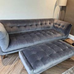 3 seater velvet sofa