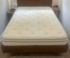 Double bed with mattress