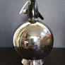 Amazing Vintage Retro Funky Kitsch Globe Shaped Soda Syphon in Chrome - Perfect for a Man Cave or Home Bar Image 6