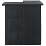 Corner Bar Table Black 100x50x105 cm Poly Rattan Image 4