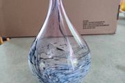 Striking, unusual and beautiful, small hand blown JER POINT vase
