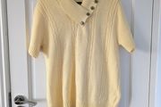Yellow Short Sleeve Knit