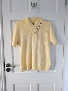 Yellow Short Sleeve Knit