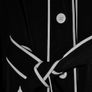 Harve Benard Raincoat, Womens Small, Black w White Piping, belted, knee-length Image 5