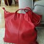 Red Leather Handbag Image 2