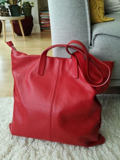 Red Leather Handbag