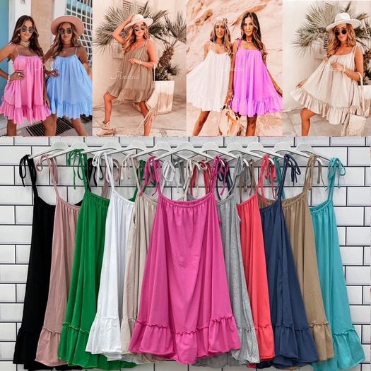 Dress with ruffles