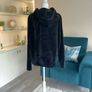 Black Snaggle Ladies Hooded Fleece from Mountain Warehouse Image 7