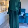 Ladies Brand New Green Dani Faux Wrap Dress.  Size One Size UK 16-26 / EU 44-54cm Image 10