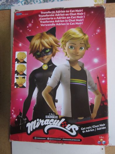 Bandai Miraculous Doll Chat Noir and Adrien Fashion Doll model 50356