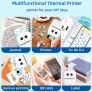 Mini-printer, Thermal Printer Ink-free Portable Sticker Printer Compatible with IOS and Android, Wireless Photo Printing Tags Image 9