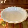 Emile Henry Beautiful Yellow Ruffled Pie Pan Made in France Image 2
