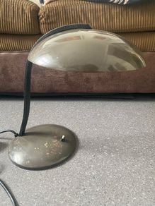 Vintage Nuova Veneta Lumi Table Lamp Space Age Midcentury 1970 Loft Industrial Post-Modernism Made in Italy