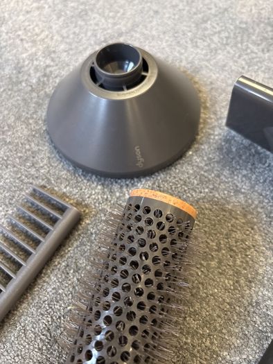 Dyson pretend hairdrier from Casdon