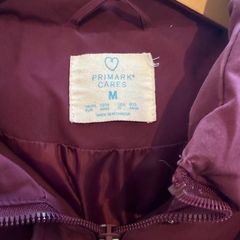 Primark Cares Puffer Jacket - Burgundy (Size M)
