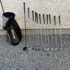 Full Golf Club Set + Bag | Titleist Irons | TaylorMade Driver | Golf Pride Grips