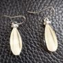 Earrings  - pale green hue / cream Image 5