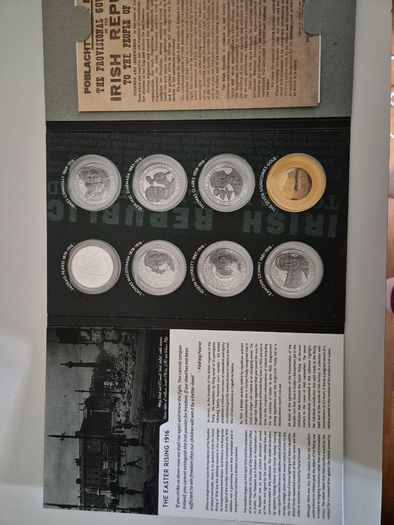 Padraig Pearse memorial coin -silver plated