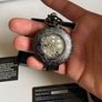 Kronen & Sohne mechanical skeleton pocket watch with chain and box Image 2