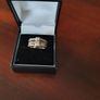 white gold and gemstone ring Image 3