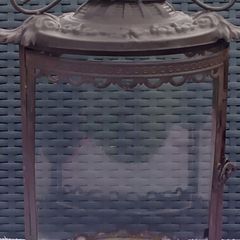 Presume Antique Candle Light/1 Glass missing