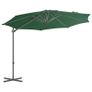 Cantilever Umbrella with Steel Pole Green 300 cm Image 3