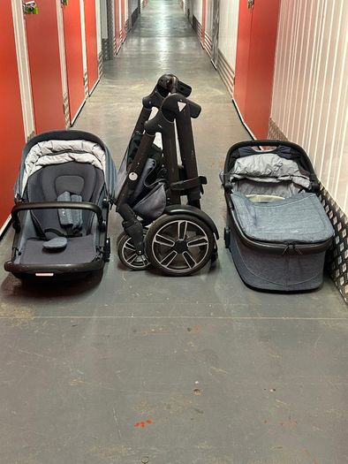 NUNA demigrow single/double pram/stroller