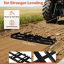 4FT Heavy-Duty Drag Harrow, Tow-Behind Driveway Grader with Adjustable Width, 50lb Capacity, Galvanised Steel Lawn & Gravel Leveller for ATV, UTV & Tractor Image 3
