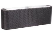 Garden Raised Bed 120x24x40 cm Poly Rattan Black