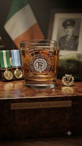 Irish Defence Forces Veteran Laser Engraved Whiskey Glass