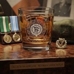 Irish Defence Forces Veteran Laser Engraved Whiskey Glass