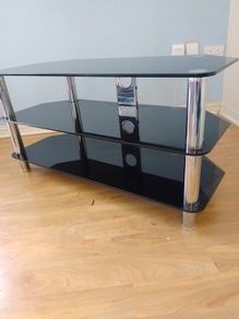 glass TV stand