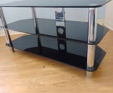 glass TV stand