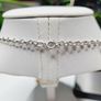 Vintage Sterling Silver Amber Pendant & Chain - Statement Necklace Image 4